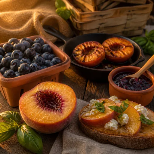 The NC peach, the Chatham County blueberry and three summer recipes that start at the farmers market